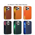 PU Leather Magnetic Magsafe Case For iPhone 14 plus 14pro Max 6.7 inch iphone14 6.1 inch Cover with Logo