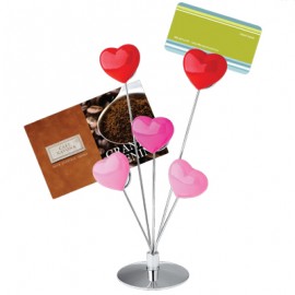 5-Heart Memo Holder with Logo