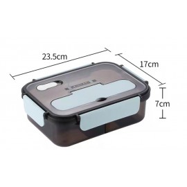 1500ml Plastic Bento Box with Utensils for Adults with Logo  1500ml Plastic Bento Box with Utensils for Adults with Logo