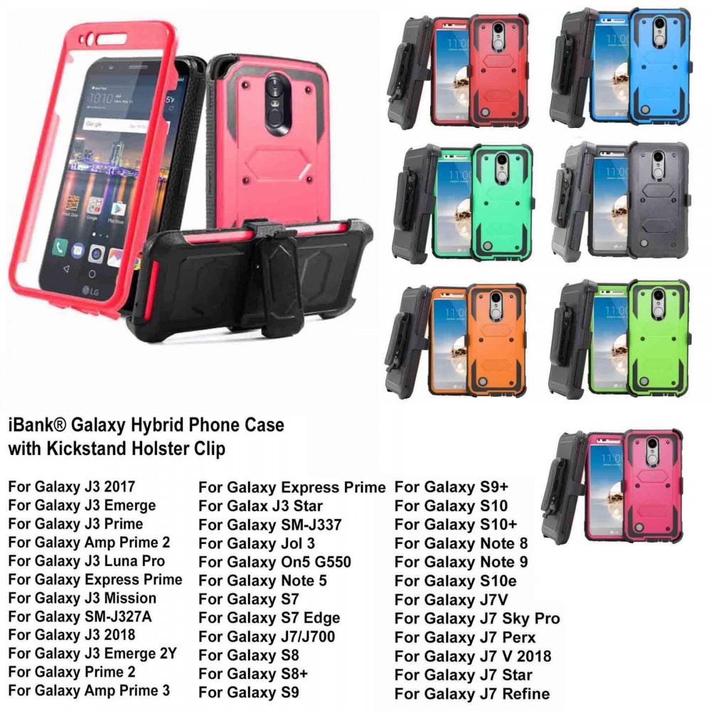 Custom Printed iBank Galaxy S10 Hard Case with Belt Clip and a kickstand (Red) Custom Printed iBank Galaxy S10 Hard Case with Belt Clip and a kickstand (Red)