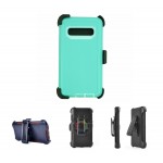 Custom Printed iBank Galaxy Note 9 Shockproof Case with Belt Clip and a kickstand (Green)