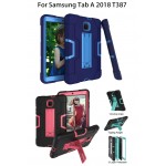 Custom Printed iBank(R) Samsung Galaxy Tab A 8.0 Shockproof Case 2018 (Blue)