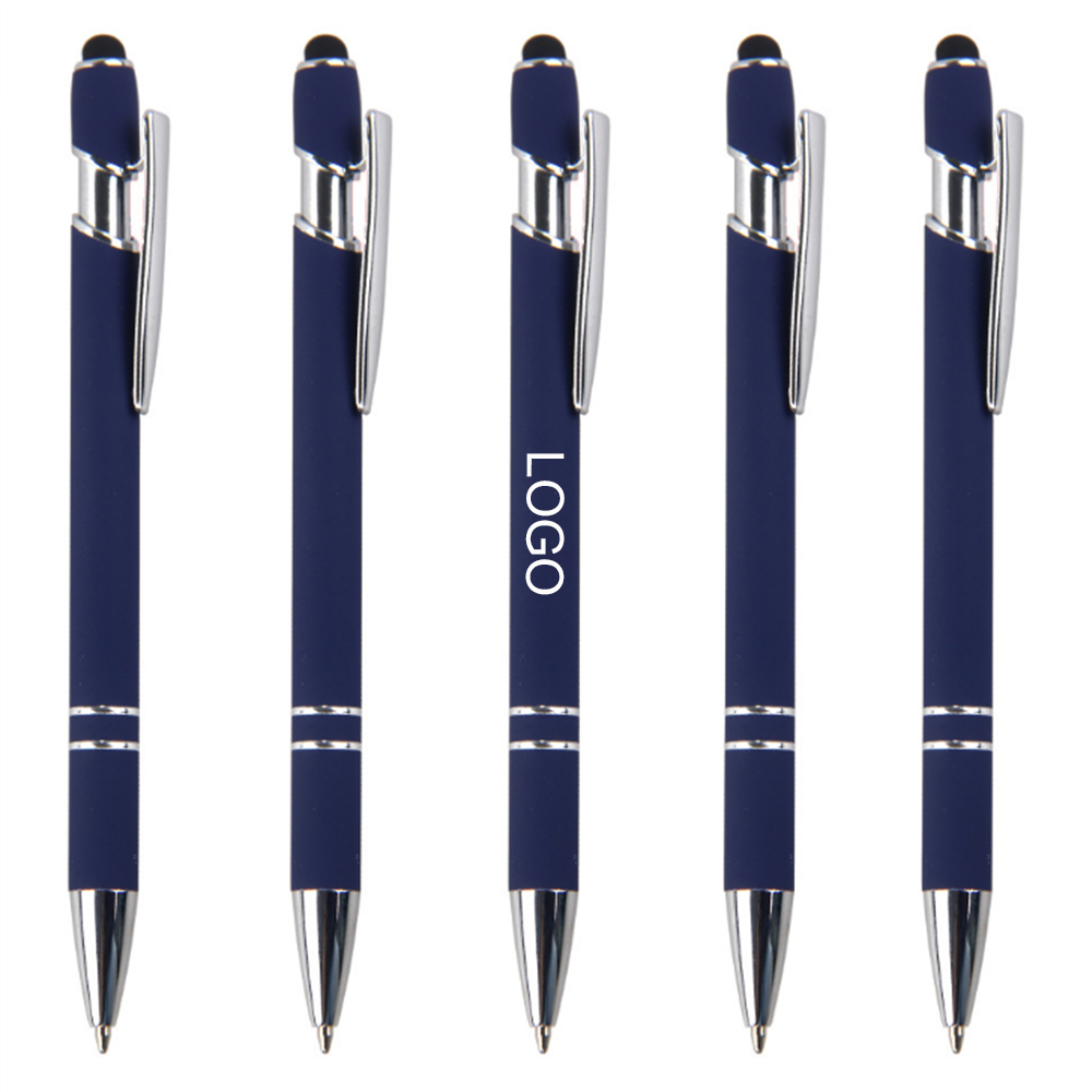 Custom Printed Neon Color Metal Soft Rubber Coated Touch Screen Stylus Custom Printed Neon Color Metal Soft Rubber Coated Touch Screen Stylus
