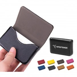 Logo Branded PU Leather Business Name Card Holder