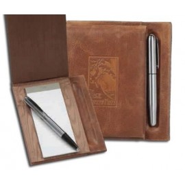 Literature Holder w/Wood Base with Logo  Literature Holder w/Wood Base with Logo