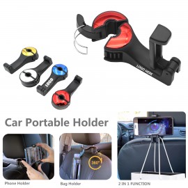 Automobile Headrest Bag Hanger Phone Holder with Logo