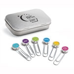 Logo Branded Curious Paper Clips W/ Box