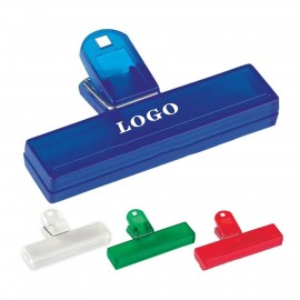 4" Plastic Bag Clip with Logo  4" Plastic Bag Clip with Logo