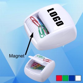 Logo Branded Paperclip Dispenser with Magnet Roller