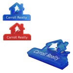 Translucent House Shaped Clip with Logo