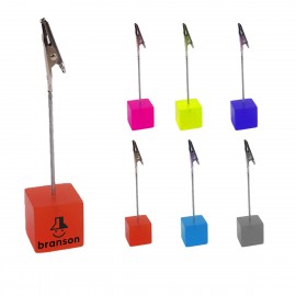 Logo Branded Cube Clip Memo Holder  Logo Branded Cube Clip Memo Holder