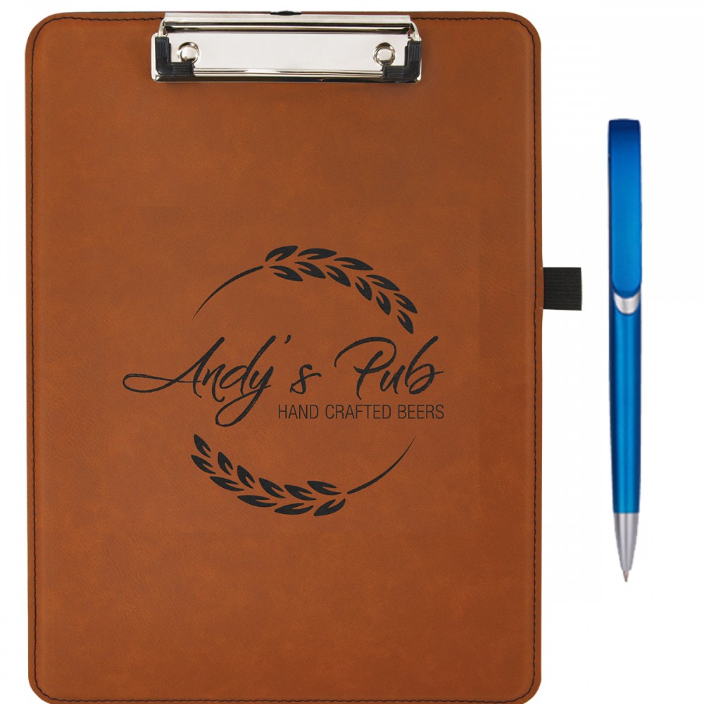 Laserable Leatherette Clipboard with Logo