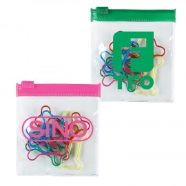 Customized Bone Multi-Color Clipsters in a Pouch  Customized Bone Multi-Color Clipsters in a Pouch