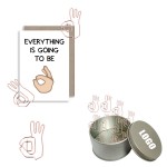 Custom OK Gesture Shaped Paper Clips in Tin Box
