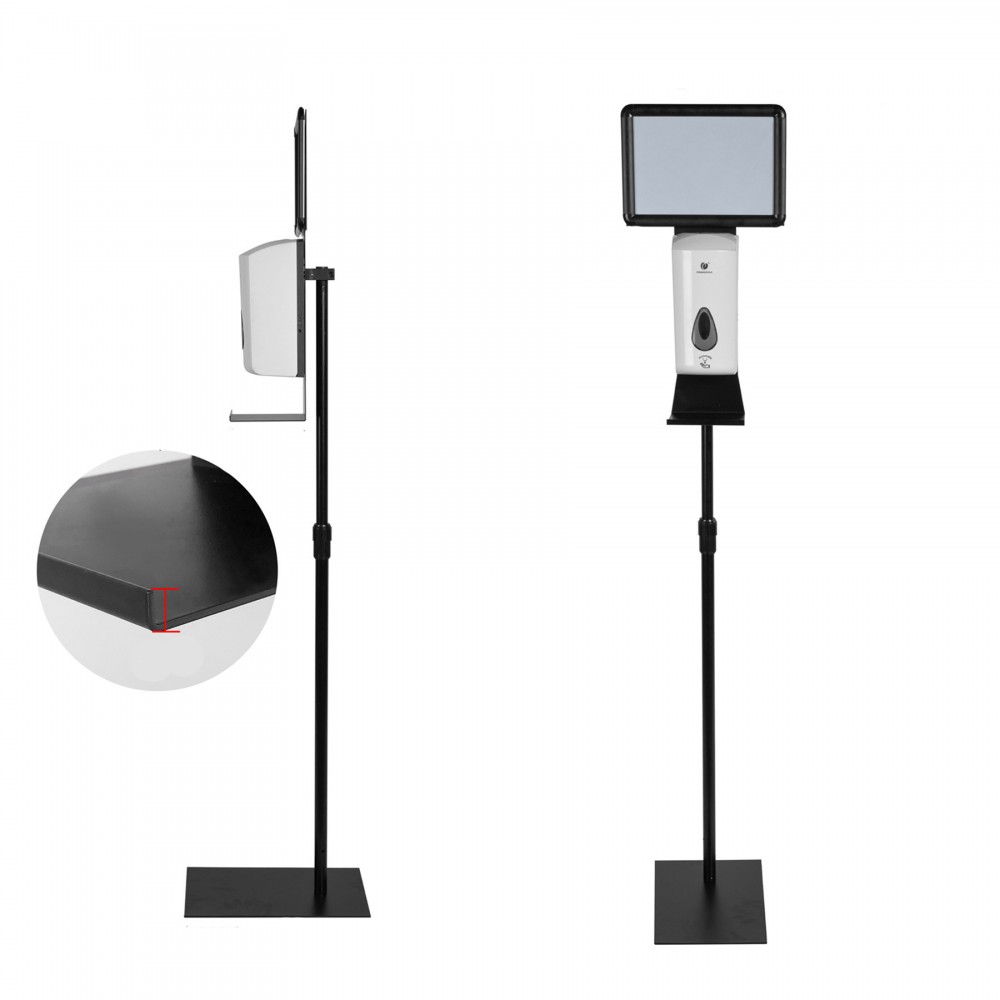 Custom Imprinted Automatic Hand Sanitizer Dispenser Stand with Poster Frame Custom Imprinted Automatic Hand Sanitizer Dispenser Stand with Poster Frame