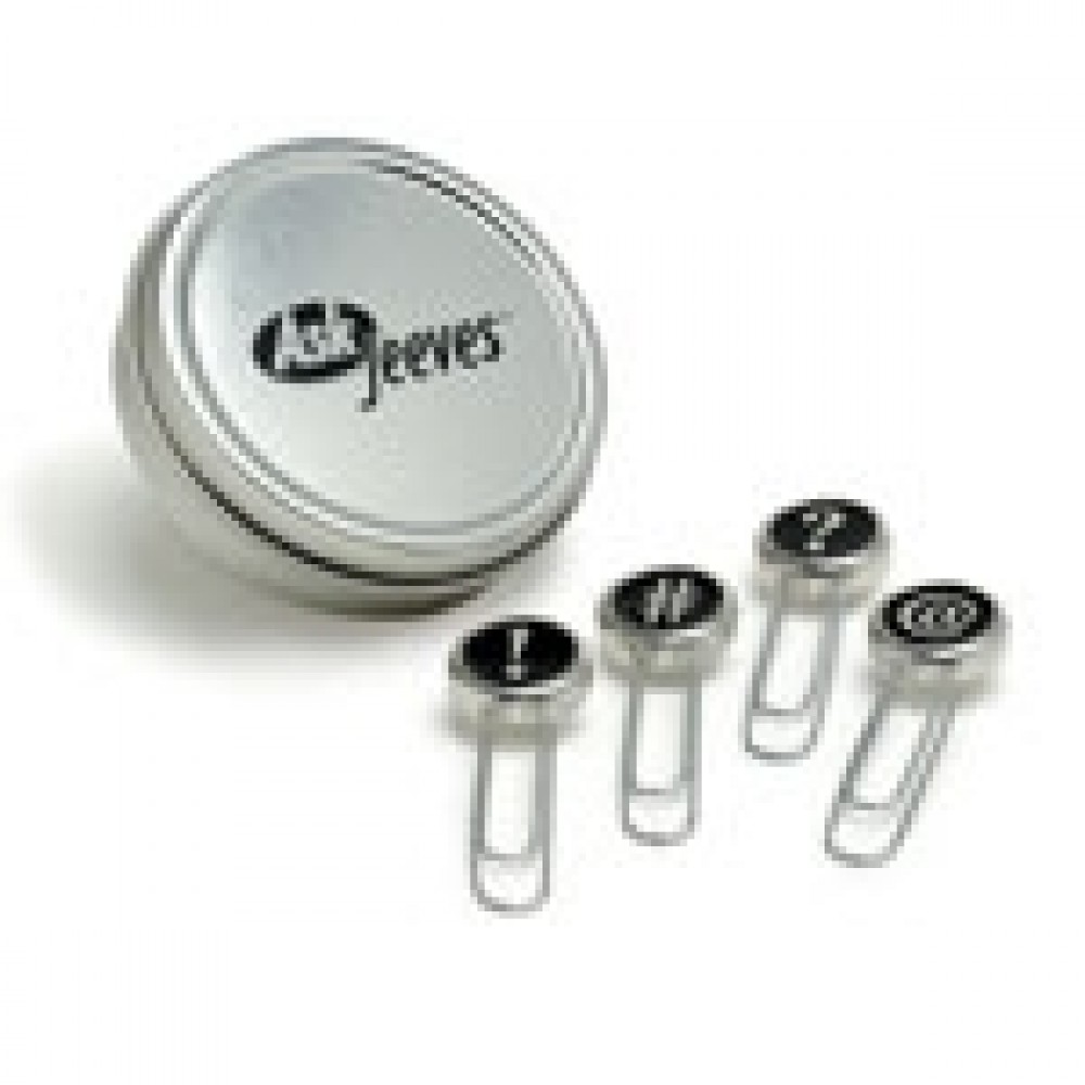 Logo Branded Punctuate 4 Piece Paper Clip Set Logo Branded Punctuate 4 Piece Paper Clip Set