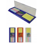 Customized Ruler with Top Compartment for 10 Paper Clips, Sticky Notes & Tabs