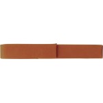 Personalized Rawhide Faux Leather Single Pen Case 6 1/2" x 1" with Logo