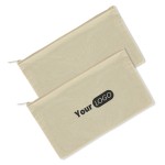 Canvas Zipper Pencil Case with Logo