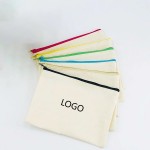 Canvas Zipper Pen Pouch with Logo