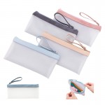 Custom Imprinted Matte Transparent Zipper Pencil Case