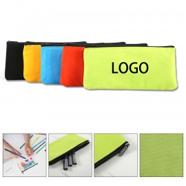 Customized Cotton Zippered Pencil Pouch