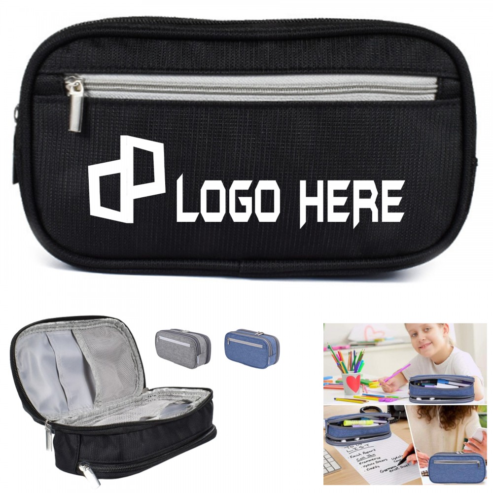 8.3 X 4.1 X 2.4Inch Large Capacity Pencil Cases with Logo 8.3 X 4.1 X 2.4Inch Large Capacity Pencil Cases with Logo