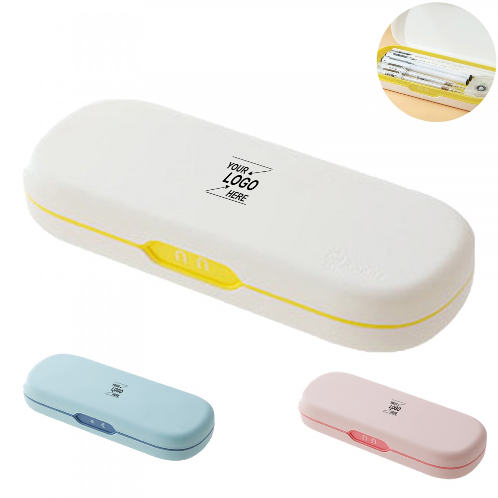 Small Cute Plastic Pencil Case with Logo