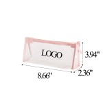 Triangular Transparent Pencil Case with Logo