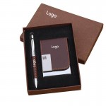 Promotional 2-Piece Office Gift Set Metal Signature Pen and Card Case