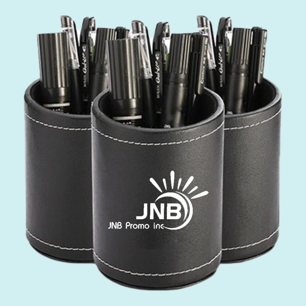 Promotional Round Leather Pen Holder Promotional Round Leather Pen Holder