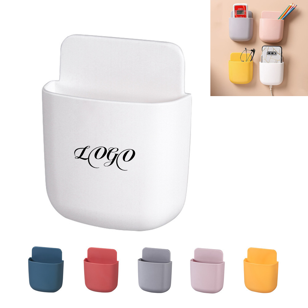 Wall-mounted Self-Adhesive Storage Box Holder with Logo Wall-mounted Self-Adhesive Storage Box Holder with Logo