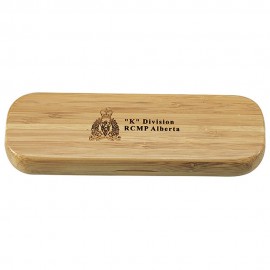 Eclipta Bamboo Pen Case with Logo