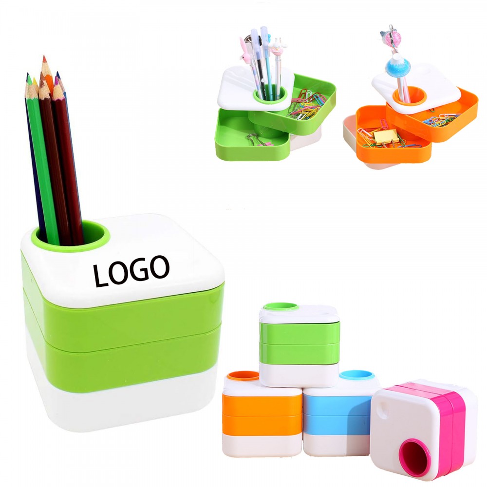 Pencil Holder Containers For Desk Pen Cup Organizer with Logo