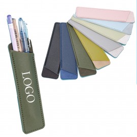 Custom Pu Leather Pen Sleeve Case Holder