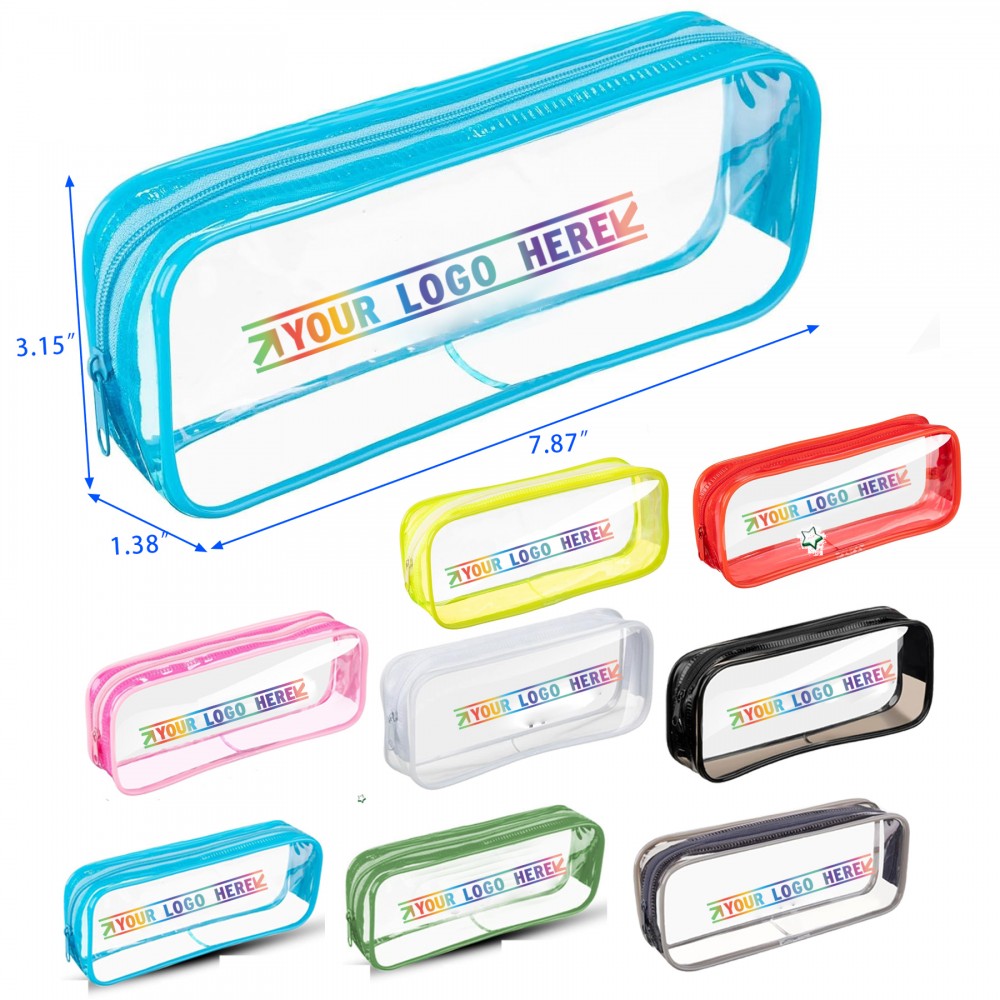 Transparent Clear Pencil Pouch with Logo