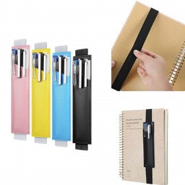 Adjustable Elastic Band Pen Holder with Logo  Adjustable Elastic Band Pen Holder with Logo