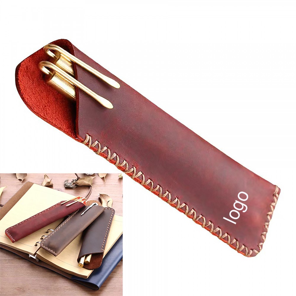 Custom Leather Pen Sleeve Custom Leather Pen Sleeve