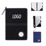 Promotional Golf Scorecard Holder Pu Leather Yardage Book