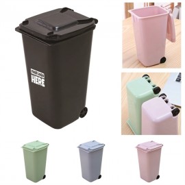 Mini Trash Can Desktop Pen Holder with Logo