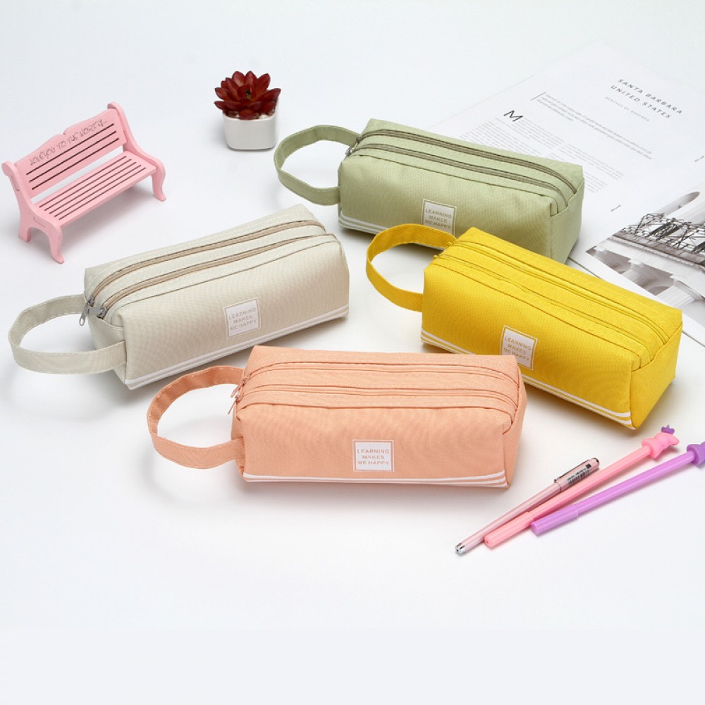 Logo Branded Stylish Canvas Pencil Case