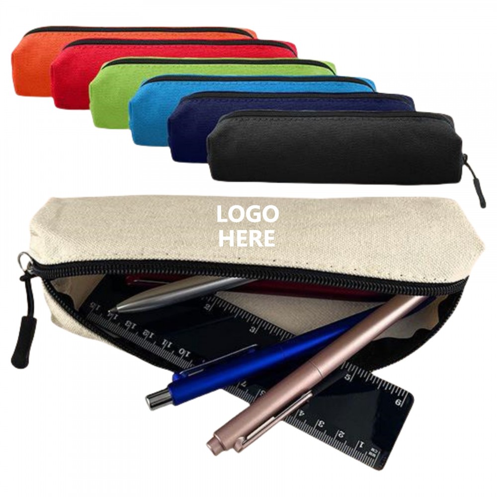 Minimalist Canvas Pencil Case with Logo Minimalist Canvas Pencil Case with Logo