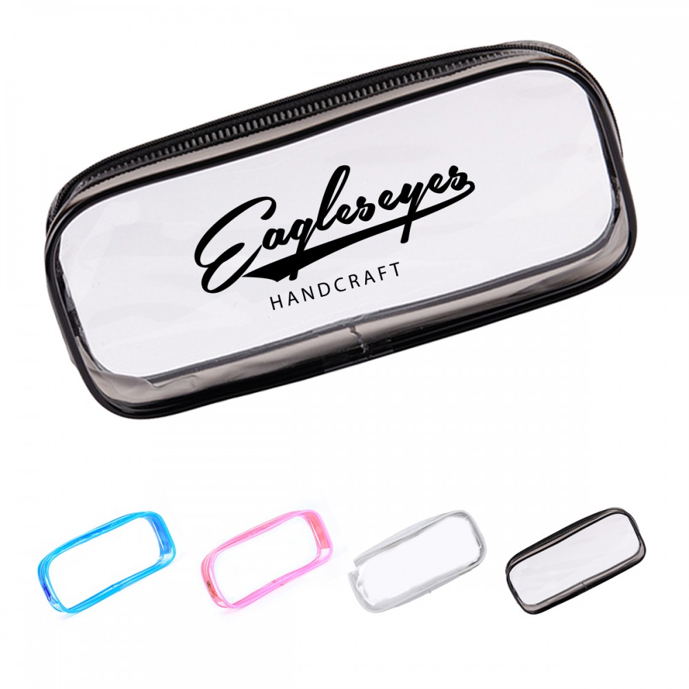 Logo Branded Clear Zipper Pencil Case