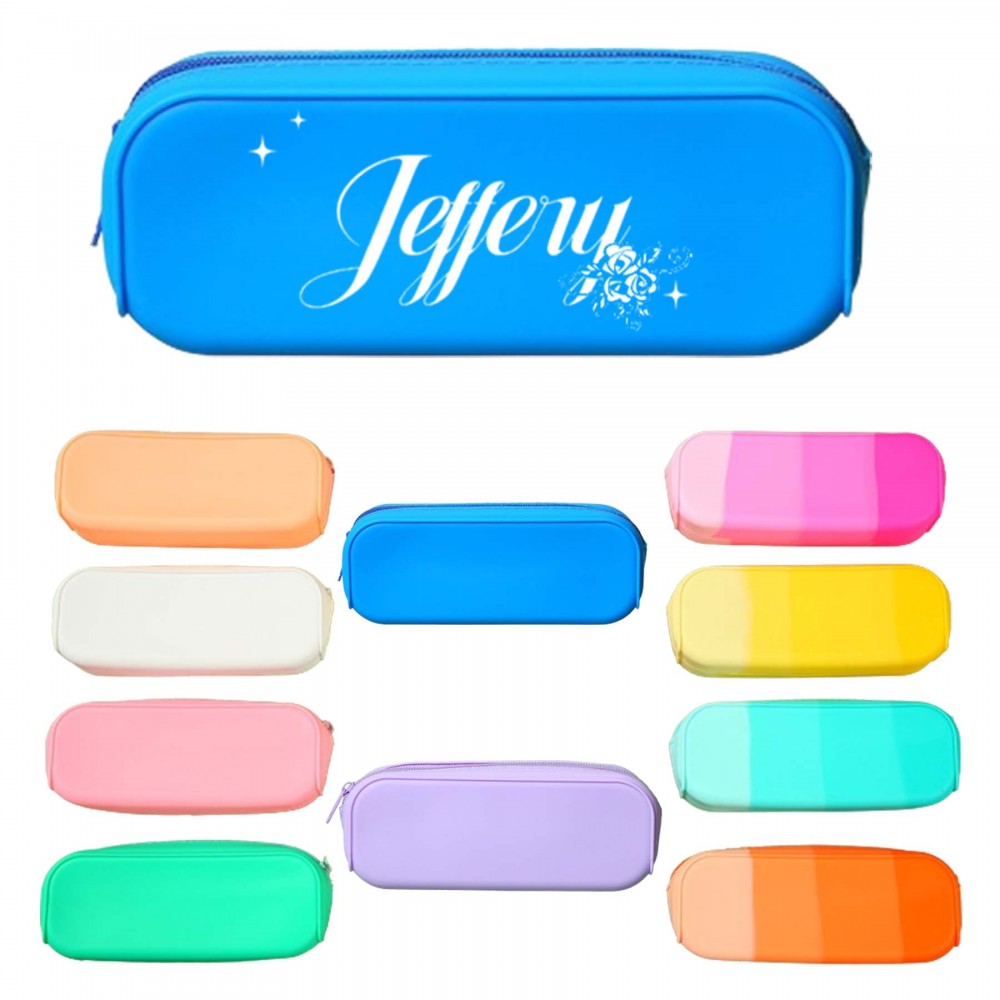 Simple Silicone Pencil Case with Logo Simple Silicone Pencil Case with Logo