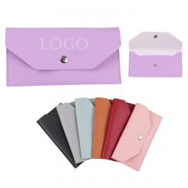 Leather Snap Pen Case with Logo