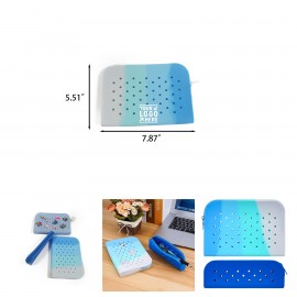 Logo Branded Portable Zipper Pencil Pouch