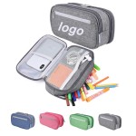 Logo Branded Three-tier Stationery Pen Case