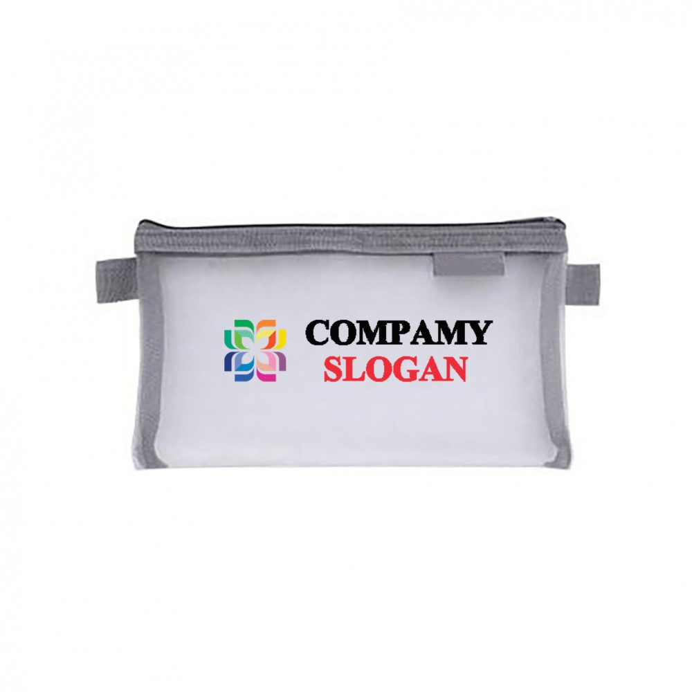School Student's Mesh Pencil Bag with Logo