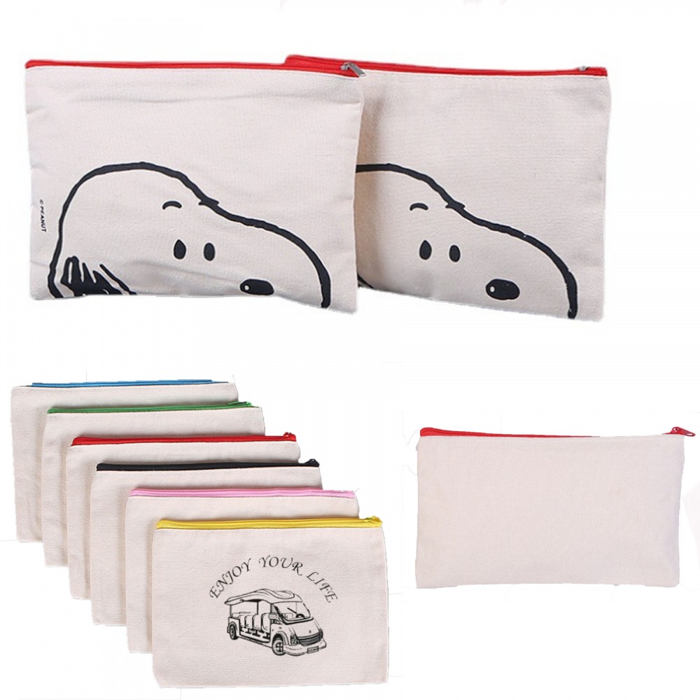 Customized Canvas Pencil Case Customized Canvas Pencil Case
