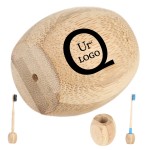 Bamboo Toothbrush Holder Base with Logo
